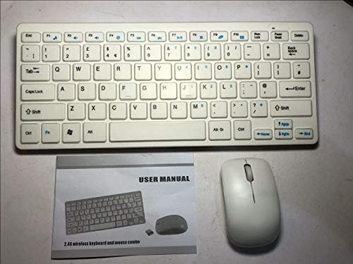 Replacement for Wireless White Keyboard & Mouse for Bush led40127fhdcntd 40 LED Smart TV
