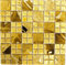 Mosaik Fliese Kombination Glasmosaik Crystal gold für WAND BAD DUSCHE KÜCHE FLIESENSPIEGEL THEKENVERKLEIDUNG BADEWANNENVERKLEIDUNG Mosaikmatte Mosaikplatte | 10 Mosaikmatten