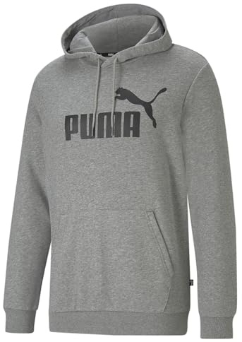 Puma ESS Big Logo Hoodie TR Pull Hommes, Medium Gray Heather, FR : S (Taille Fabricant : S)