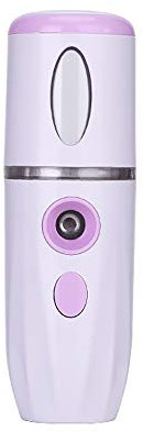 Facial Nano Cold Mist Face Steamer USB Charging Portable Handheld Face Steamer for Skin Care,White