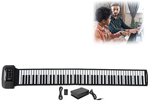 88 tasti Roll-up Piano Electric Piano Keyboard Silicone Roll Up Piano Keyboards Educational Hand Roll Piano(Inglese 88Keys)