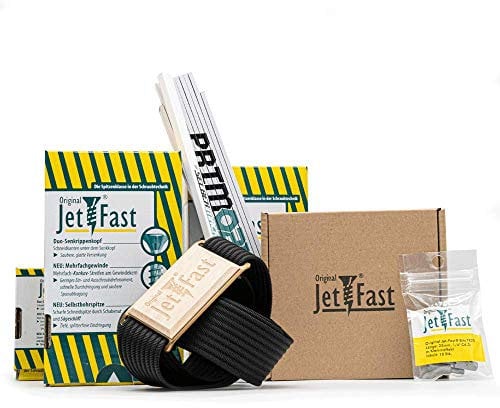 Jet-Fast Der Original Handwerker Gürtel im Set inkl. 900 Stück Universalschrauben