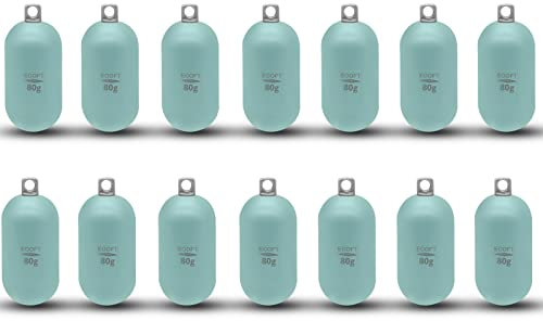 ECOFT Angelgewichte und Gewichte Kugelgewichte Bank Sinkers Deep Drop Gewichte Senkblei Angeln Angelzubehör Blei Verschiedene Größen 80g-750g im Beutel für Bodenangeln Salzwasser Süßwasser