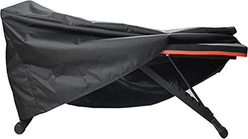 Mini Lustrous Hantelbank-Abdeckung, verstellbare Trainingsbank-Abdeckung, wasserdichtes 600D-Oxford-Gewebe für den Innen- und Außenbereich, 127 cm L x 58,4 cm B x 43,2 cm H (schwarz)