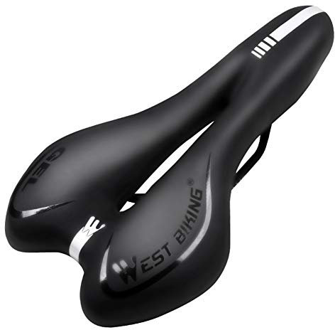 Fahrrad Sattelbezug Rennrad Sattel Gelsattel Herren Fahrradsattel Gel Fahrradsattel Kinder for Fahrad Trekkingrad Rennrad Herren Cube MTB Citybike Damen Black,1