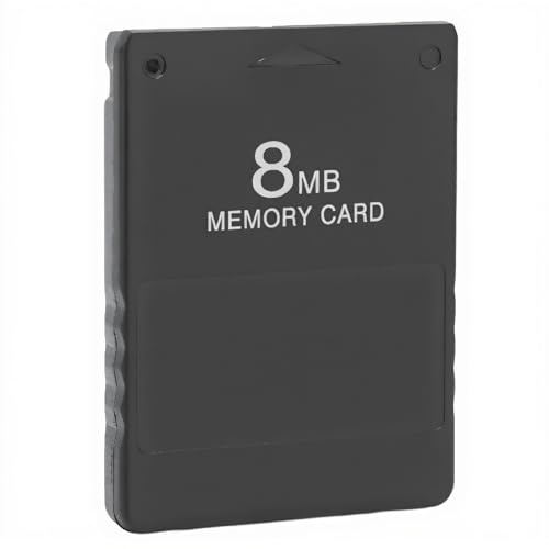 PS2 FMCB Free McBoot Memory Card V1.966 High Speed 8MB Game Memory Card for Playstation2 Standard Slim Line Version, Plug and Play Drive Free Game Console External Data Card (black)