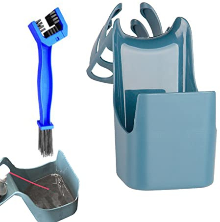 TROONZ Kit di Strumenti per La Conservazione 'Olio della Catena della Bicicletta, Strumento Prova di Schizzi di Olio per La Pulizia delle Catene con Spazzola, Adatto Moto Universali