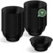 Horeca Collection - 50 Uds Bol Redondo Negro 210 cc - 10 x 4,4 cm - Vasitos Aperitivos Plastico - Vasitos para Postres - Catering - Cuencos - Vasos - Finger Food
