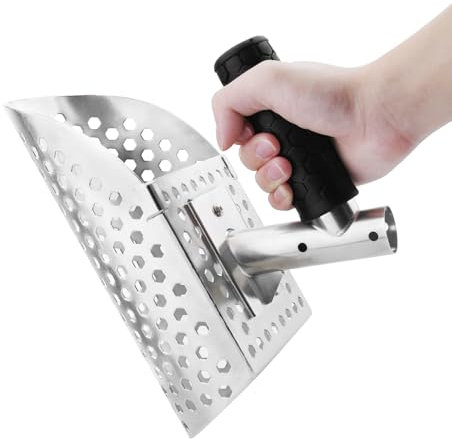 FBANG Pala di sabbia per metal detector, accessori metal detector, pala di sabbia in metallo in acciaio inox, robusta e durevole, metal detector per la caccia al tesoro in spiaggia (style1)