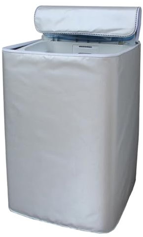 Couvercle Pour Laveuse Et SéCheuse Housse de Machine à laver en Polyester, imperméable, for sèche-linge, protection solaire, revêtement argenté, anti-poussière Housse éTanche Pour Lave-Linge(XL)