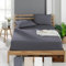 Veluna Home Premium Spannbettlaken 140x200 cm – Anthrazit - 100% Baumwolle Spannbettlaken 150g/m², Oeko-TEX Zertifiziert, Bettlaken Jersey, Spannbetttuch, Matratzenhöhe bis 30 cm