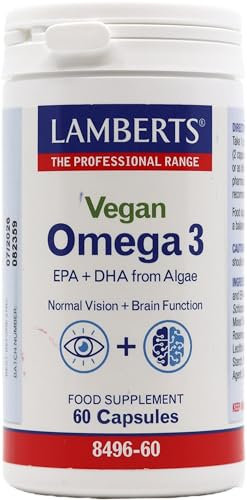 Lamberts Vegan Omega 3 DHA Algal Oil 60 Capsules