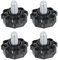 SPARES2GO 10mm Thread Adjustable Levelling Castor Foot Leg for Beko Washing Machine (Pack of 4 Feet)