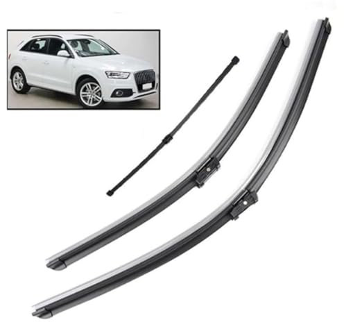 Generisch 3-teiliges Auto-Scheibenwischerblatt, für Audi Q3, Wasserabweisende Wischerblätter