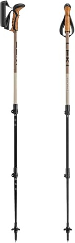 Leki Unisex Khumbu SL Trekkingstöcke Teleskopstöcke Nordic Walking 110-145 cm Schwarz