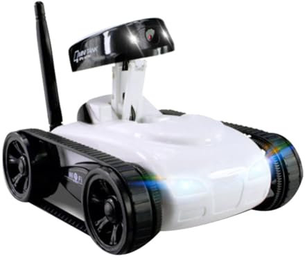 Qyrugcxs FPV WIFI RC Car Real Time Quality Mini Camera Video Remote Control Robot Tank Intelligent APP Wireless Toy for Kids