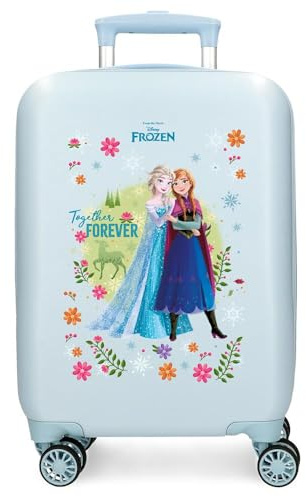 Disney Joumma Frozen Forever Handgepäckkoffer, blau, 33x50x20 cm, starr 2.35 kgs, seitliches Kombinationsschloss, ABS 2.35 kgs 33L