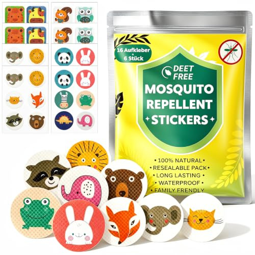 96 Stück Mückenpflaster Mückenschutz Pflaster Anti Mücken Pflaster Moskito | Mückenschutz Aufkleber Mückenstich für Camping Zubehör Gadgets Reise Urlaub Must Haves Summer Outdoor Gegen Mücken