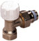 Thermostatventilunterteil Eck M 30 x1,5 1/2 mit Voreinstellung