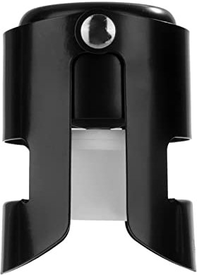 OWO Champagne Stopper with Stainless Steel, Professional Bottle Sealer for Champagne, Cava, Prosecco & Sparkling Wine, Champagne Saver Plug, Compact Champagne Bottle Plug (1pack)