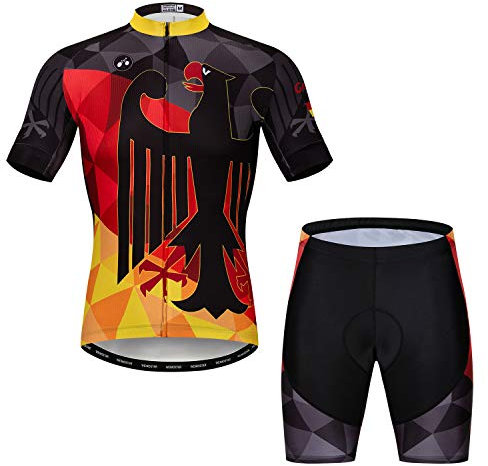 JPOJPO Fahrradtrikot für Herren, Pro Team, Fahrradbekleidung, MTB, Bike-Trikots und Shorts