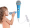 Kisbeibi Portable Dynamic Wired Microphone, with 3.5mm Jack Connector Lightweight No Battery ideal for Children Microphone Machine(Blue)
