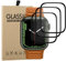 Vetro Temperato per Apple Watch Series 9 41mm/Series 8 41mm/Series 7, [3 Pezzi]3D Bordo Curvo, Sensibile al Tatto, Anti-Graffio, HD Clear Flessible Pellicola Protettiva per Apple Watch 41mm, Nero