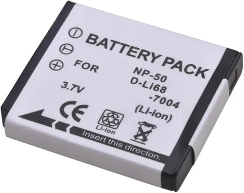 WXKJSHOP NP-50 Ersatz Akku kompatibel mit Fujifilm NP-50A F665 F750 F75 F100 F900 XF1 X10 X20 F85