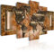 B&D XXL - Wandbilder XXL 150x75 cm Kunstdruck 5 tlg Wandbilder XXL moderne Wanddekoration Leinwandbilder Wohnzimmer Design Wand Deko Bild 020101-247