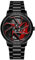 Herren Uhr Kreativ Armbanduhren,Autorad Felgennabenuhr,Auto Rad Felgen Nabe Uhr, Männer Sport Wasserdicht Custom Design Armbanduhr,3D Auto Rad Felge Nabe Quarz Herrenuhr (D-StahlbandSchwarz+rot)