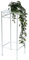 DanDiBo Blumenhocker Weiß Metall Eckig 70-50 cm Blumenständer 96314 Beistelltisch Blumensäule Modern Pflanzenständer Pflanzenhocker (60 cm)
