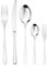 Sambonet Taste 52553-G6 - Vajilla de acero inoxidable 18/10, para 12 personas, 30 piezas: 6 tenedores, 6 cucharas, 6 cuchillos, 6 cucharas, 6 cucharas, 6 cucharas, 6 tenedores de postre, apto para