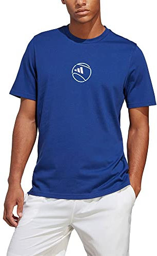 adidas Herren AEROREADY Tennis Graphic Tee, Victory Blue, XL