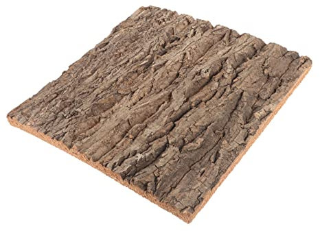 COLLBATH Real Bark Background Board Natural Cork Bark Tile for Reptile Tanks Aquariums Terrariums Vivarium Decoration