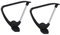 1 Paar Bürostuhl Armlehne Ersatz Bürostuhl Loop Arm Halterung Gaming Stuhl Armlehne Drehstuhl Armlehne für Bürostuhl Computerstuhl - Stil A