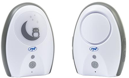 Audio Baby Monitor PNI B6500 inalámbrico, intercomunicador, con lámpara de Noche, función Vox y localizador, sensibilidad de micrófono Ajustable