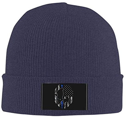 874 Strickmützen, Polizei K-9 Dünne Blaue Linie Klassische Beanie Winter Mütze Slouch Laufmützen Unisex Für Geschenke Skifahren Winter