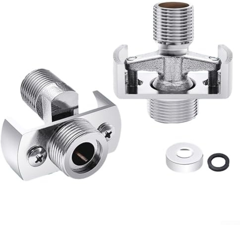 Facile installazione con angolo eccentrico a vite e rubinetto a parete angolare curvo piede (36 mm)