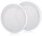 MACHSWON 2PCS 6.5in Car Ceiling Speaker Grille Covers - White Round Commercial Speaker Grill for 6.5 Inch Speaker - Speaker Decorative Ring DIY Accessory