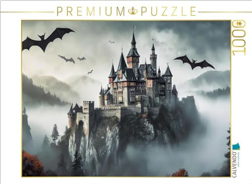 CALVENDO Puzzle Das Schloss von Dracula in Transsilvanien | 1000 Teile Lege-Größe 64 x 48 cm Foto-Puzzle für glückliche Stunden