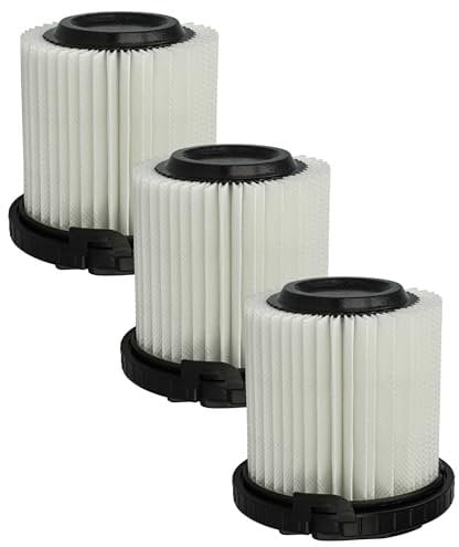 vhbw 3X Filtro Fino Compatible con Kärcher VC 5 Cordless Premium, Premium, Premium Parquet aspiradora - Filtro de Aire Blanco