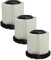 vhbw 3x Feinfilter kompatibel mit Kärcher VC 5 Cordless Premium, Premium, Premium Parquet Staubsauger - Luftfilter Weiß