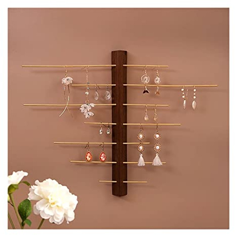 Schmuckhalter Hängender Schmuck-Organizer zur Wandmontage, Wand-Ohrring-Organizer, Ohrringe-Aufhänger-Aufbewahrung for Frauen und Mädchen, großes Fassungsvermögen, Filz-Ohrstecker-Display Jewelry Stän
