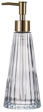 Spülmittelspender Eleganter Vintage-Seifenspender aus Glas, Flüssigseifen-Desinfektions-Shampoo-Flasche mit Pumpe, 300 ml Seifenspender im Bauernhaus-Dekor for Küche, Badezimmer-Accessoires Soap Dispe