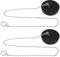 SG Store 2 Pezzi 45mm Tappo Di Scarico Per Vasca Da Bagno In Gomma 45mm Tappo Per Fognatura Tappo Per Lavandino Con Catena Lunghezza 40cm Adatto Per Vasca Da Bagno Lavandino Cucina Doccia Lavello