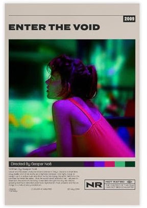 GJHTQLP Filmposter Enter The Void, Leinwandposter, Schlafzimmer, Dekoration, Landschaft, Büro, Raumdekoration, Geschenk, 60 x 90 cm