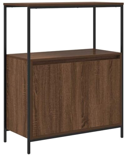 vidaXL Badschrank mit Regalen Braun Eichen-Optik 76,5x35x95 cm