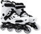 Rinkhockey Sport-Inline-Speed-Skates for Erwachsene, Verstellbare Einreihige Rollerblades Leichte PP-Profi-Rennrollerblades Anfänger Outdoor-Sport Fitness Männer und Frauen(White,37)