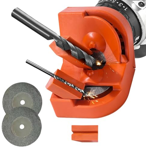 Bit Sharpener | Multipurpose Drill Bits Grinding Sharpener,Multipurpose Sharpening Tool Portable Powertool Accessories for Chisel Electric Steel