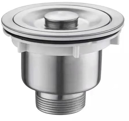 PSDFJAD ZHGUIMING Fregadero de Cocina de Acero Inoxidable, escurridor, lavaplatos, de una Sola canaleta y Doble Canal, de Gran diámetro, extraíble, 110 mm